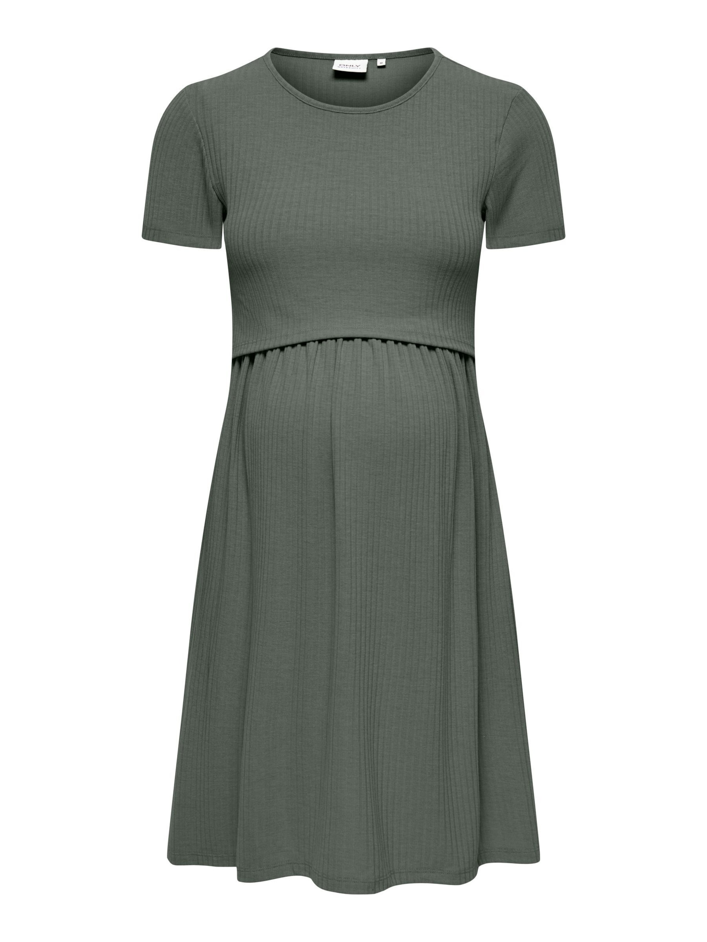Only Maternity Jurk 'OLMMalaya' in Groen: voorkant