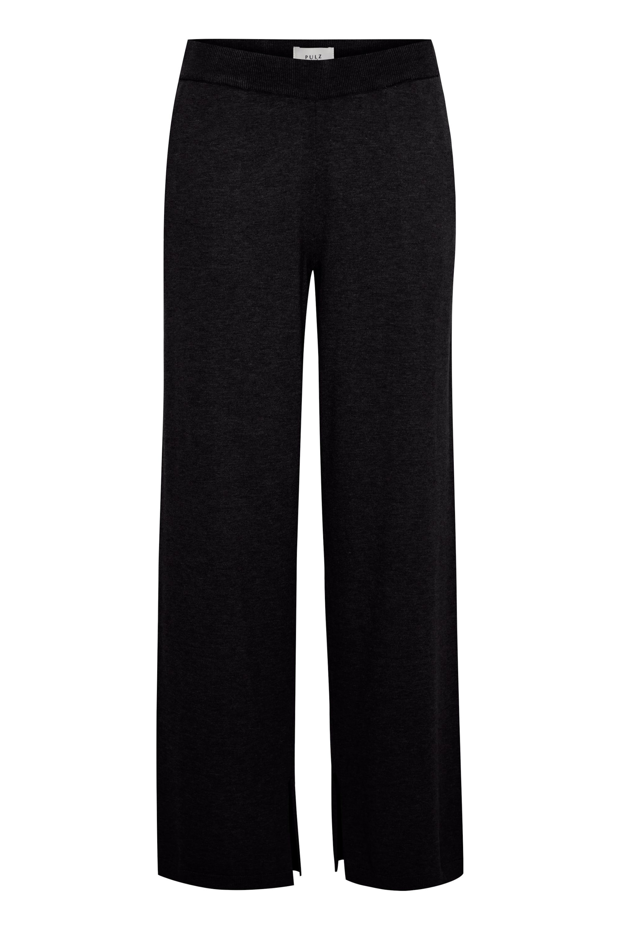 PULZ Jeans Loosefit Hose 'Sara' in Schwarz: Vorderseite