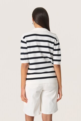 SOAKED IN LUXURY Trui 'SLSpina' in Wit