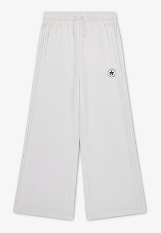 CONVERSE Wide Leg Bukser i hvid: forside