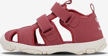 Hummel - Zapatos abiertos en rojo