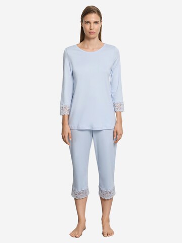 Hanro Pajama 'Moments' in Blue: front