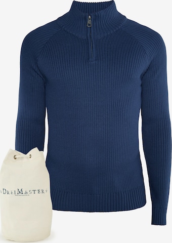 DreiMaster Vintage Trui in Blauw: voorkant