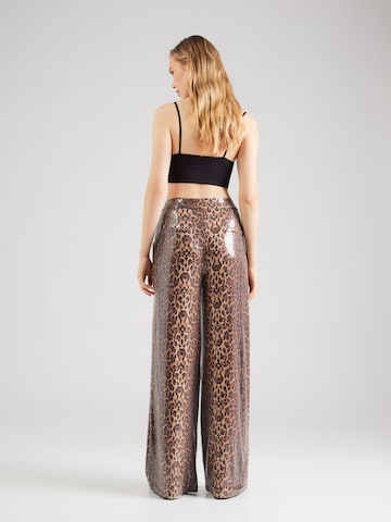 Harper & Yve Wide Leg Housut 'HOLLY' värissä ruskea