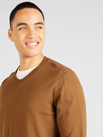 BOSS Black Sweater 'Pacello' in Brown