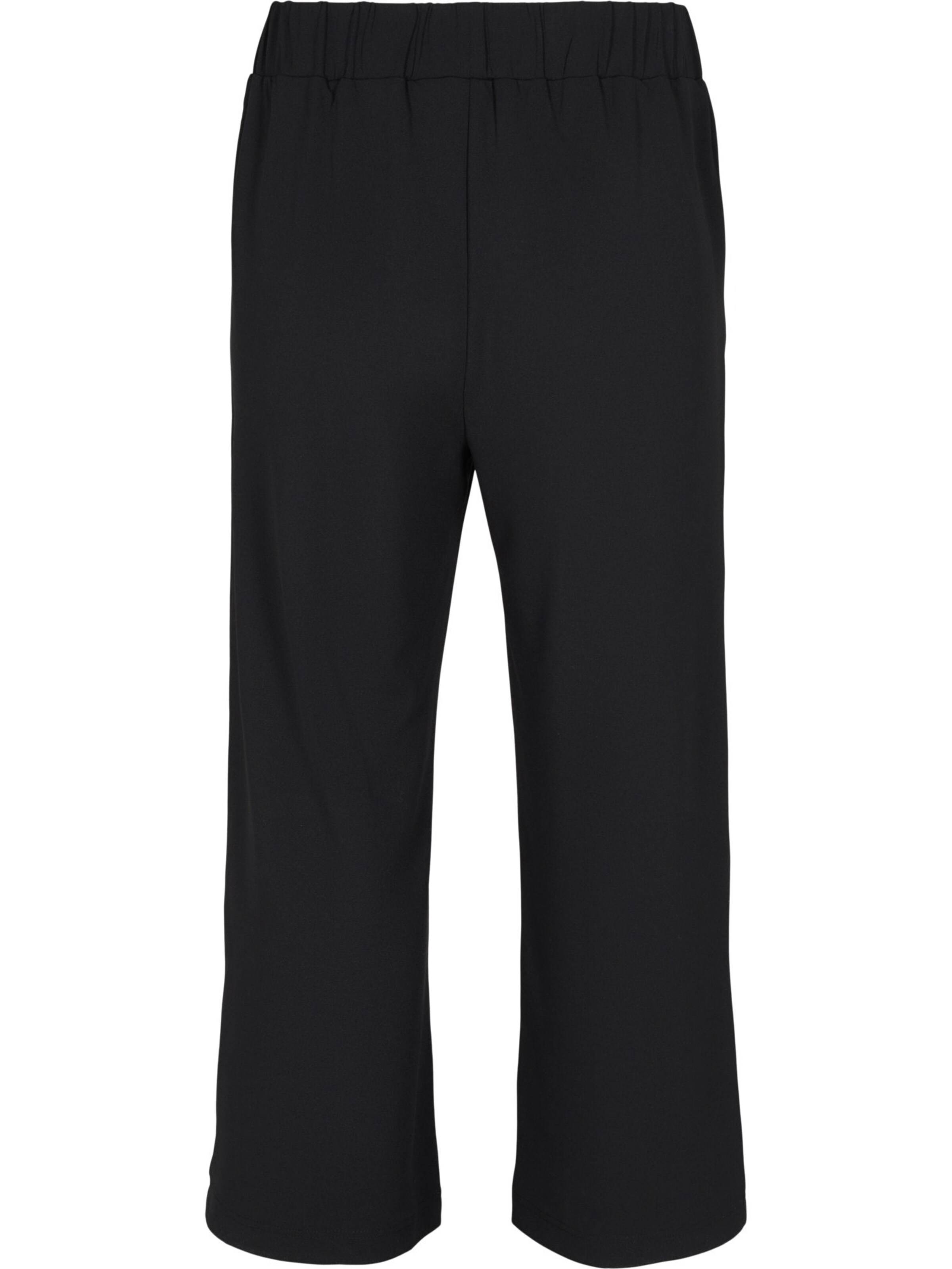 Zizzi Regularen Hlače | črna barva