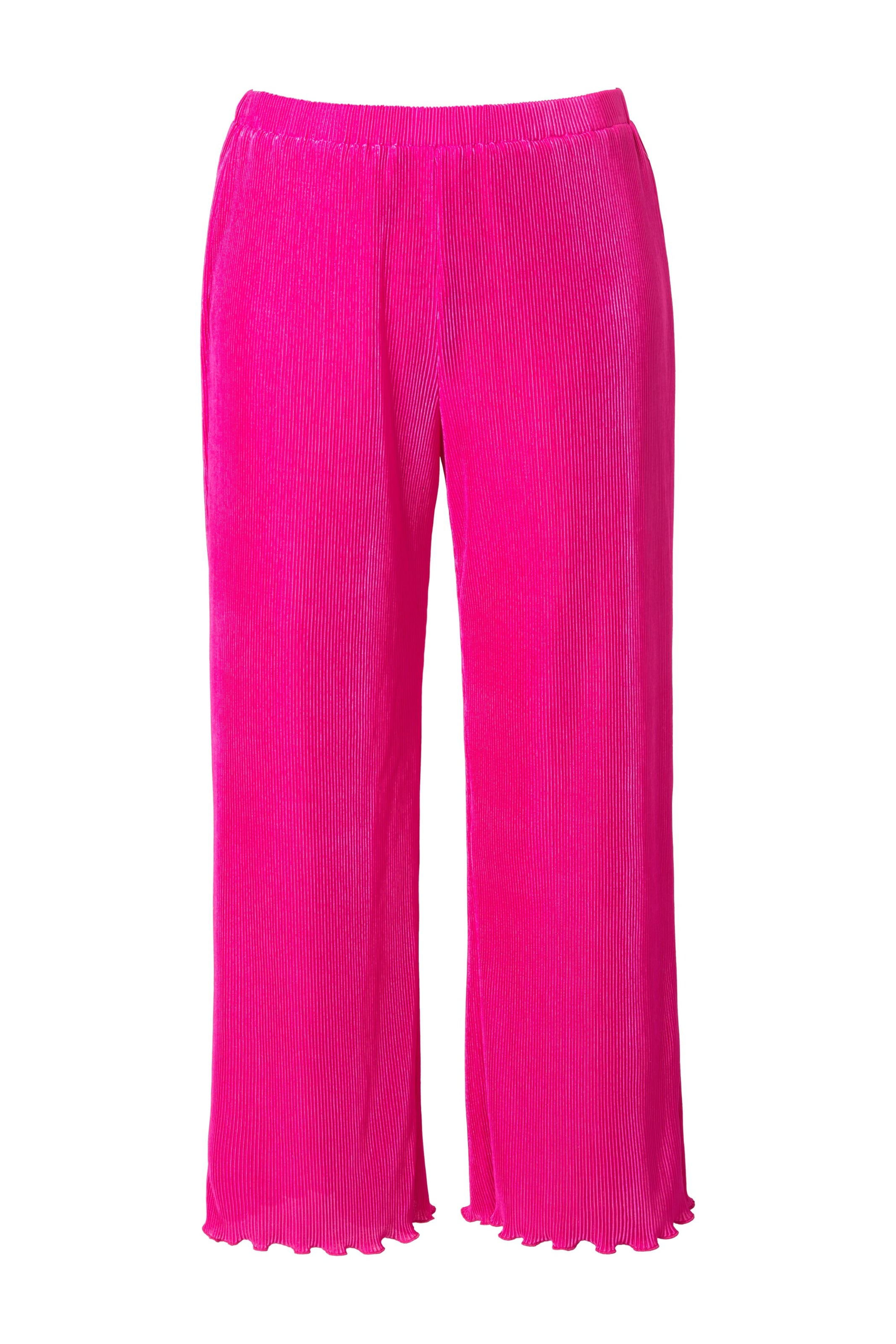 MIAMODA Wide leg Trousers in Pink: front