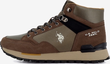 US POLO ASSN. - Botas com atacadores 'Aron' em verde: frente