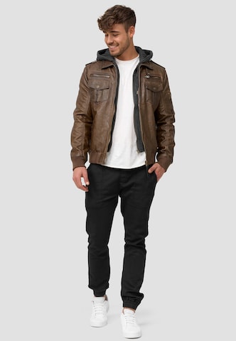 INDICODE JEANS Between-Season Jacket 'Aaron' in Brown