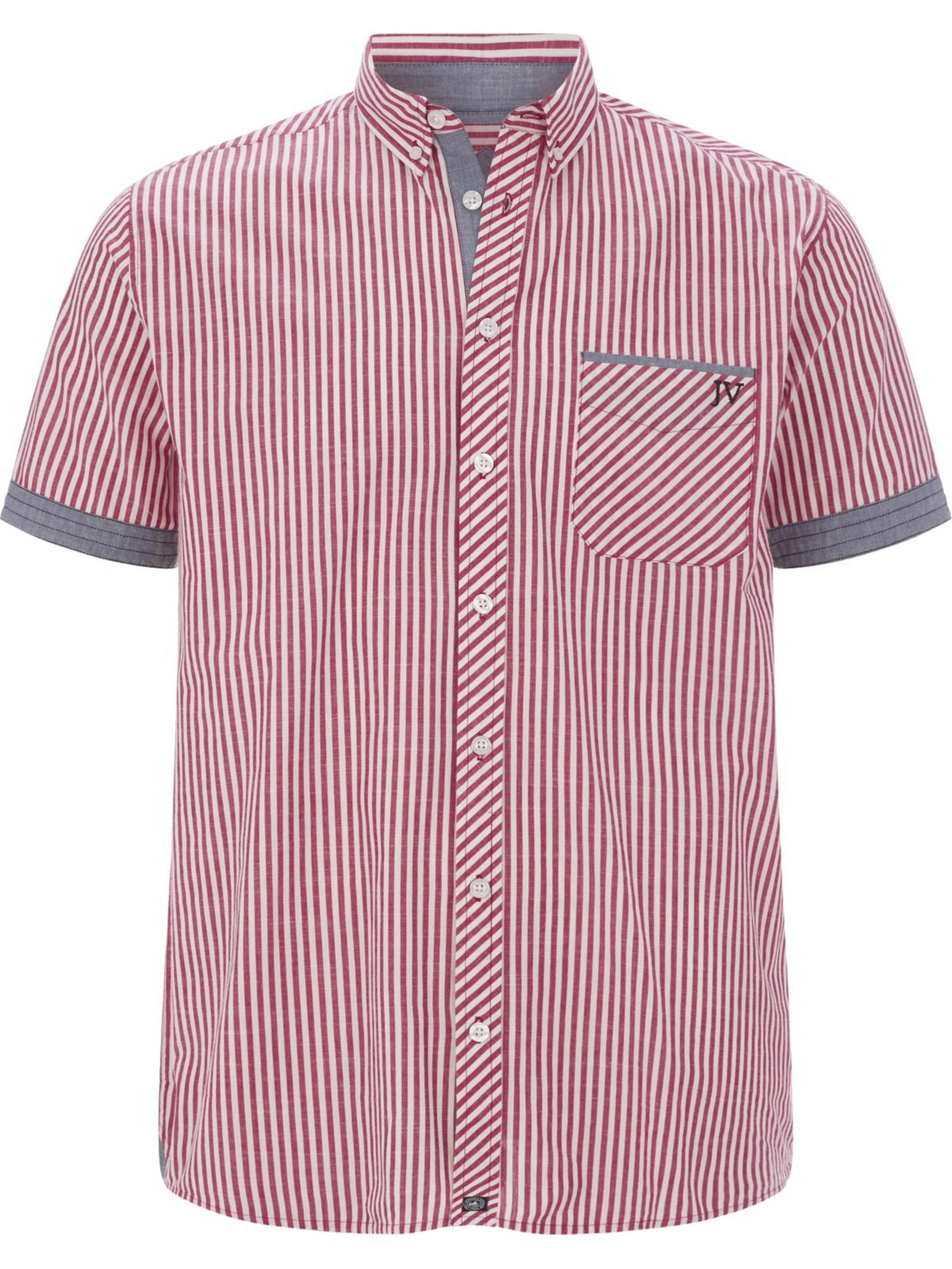 Jan Vanderstorm Hemd 'Odheld' in Rot: Vorderseite