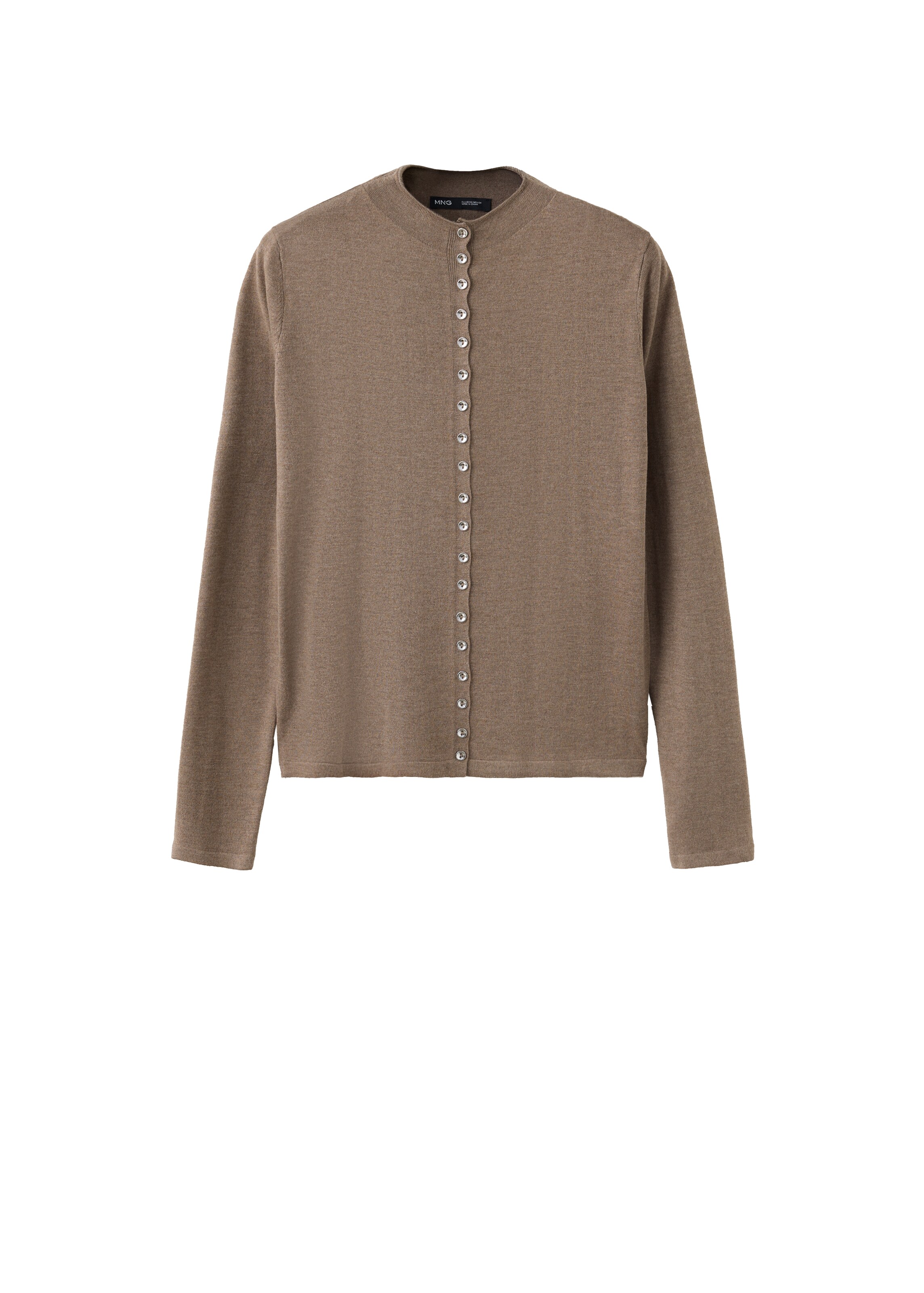 MANGO Strickjacke 'LUCALUS' in XS in braun, Produktansicht