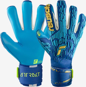 REUSCH Athletic Gloves 'Attrakt Freegel Aqua Windproof' in Blue: front