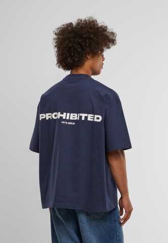 Maglietta di Prohibited in blu: frontale