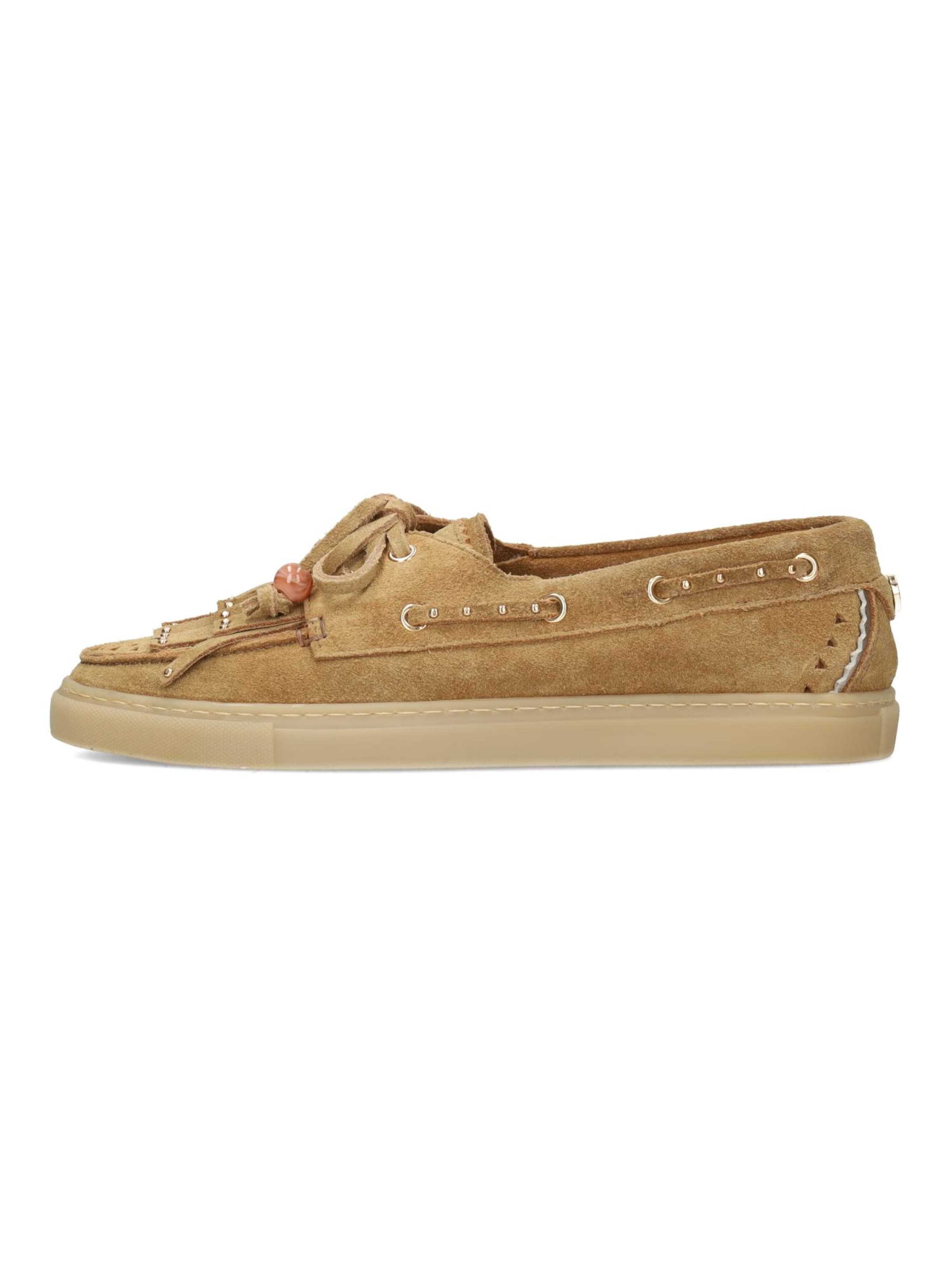 Haboob Moccasins 'Nora' in Beige: front
