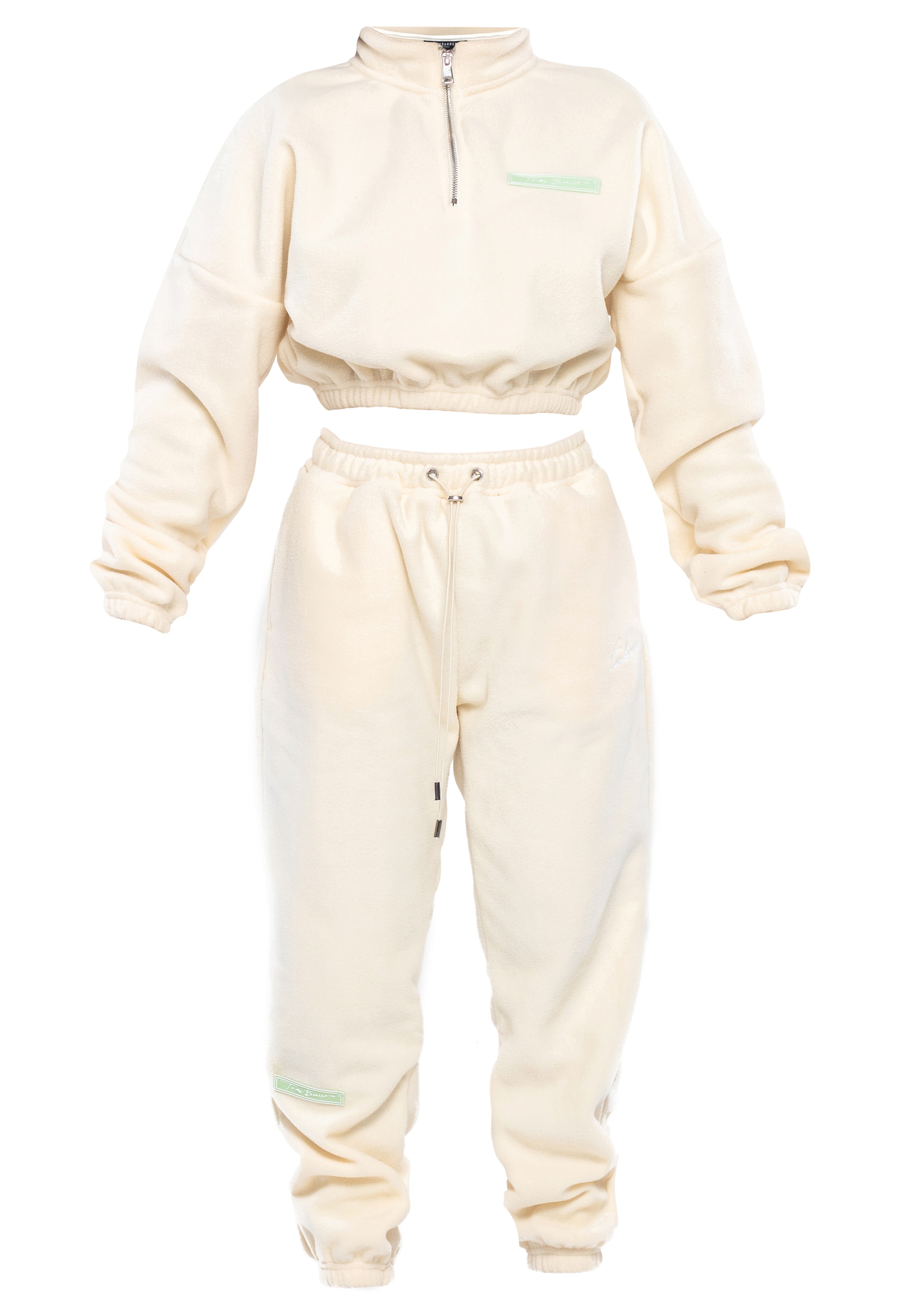 Tom Barron Tracksuit in Beige: front