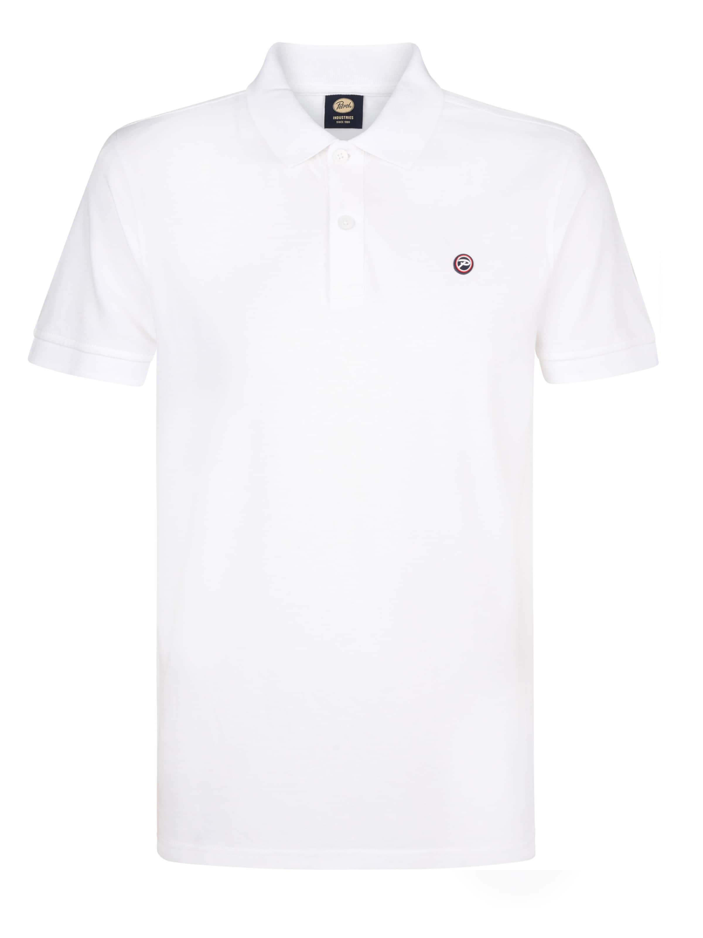 Petrol Industries Μπλουζάκι 'Dolphin' σε λευκό: μπροστά