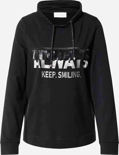 Cartoon Sweatshirt in schwarz / silber, Produktansicht