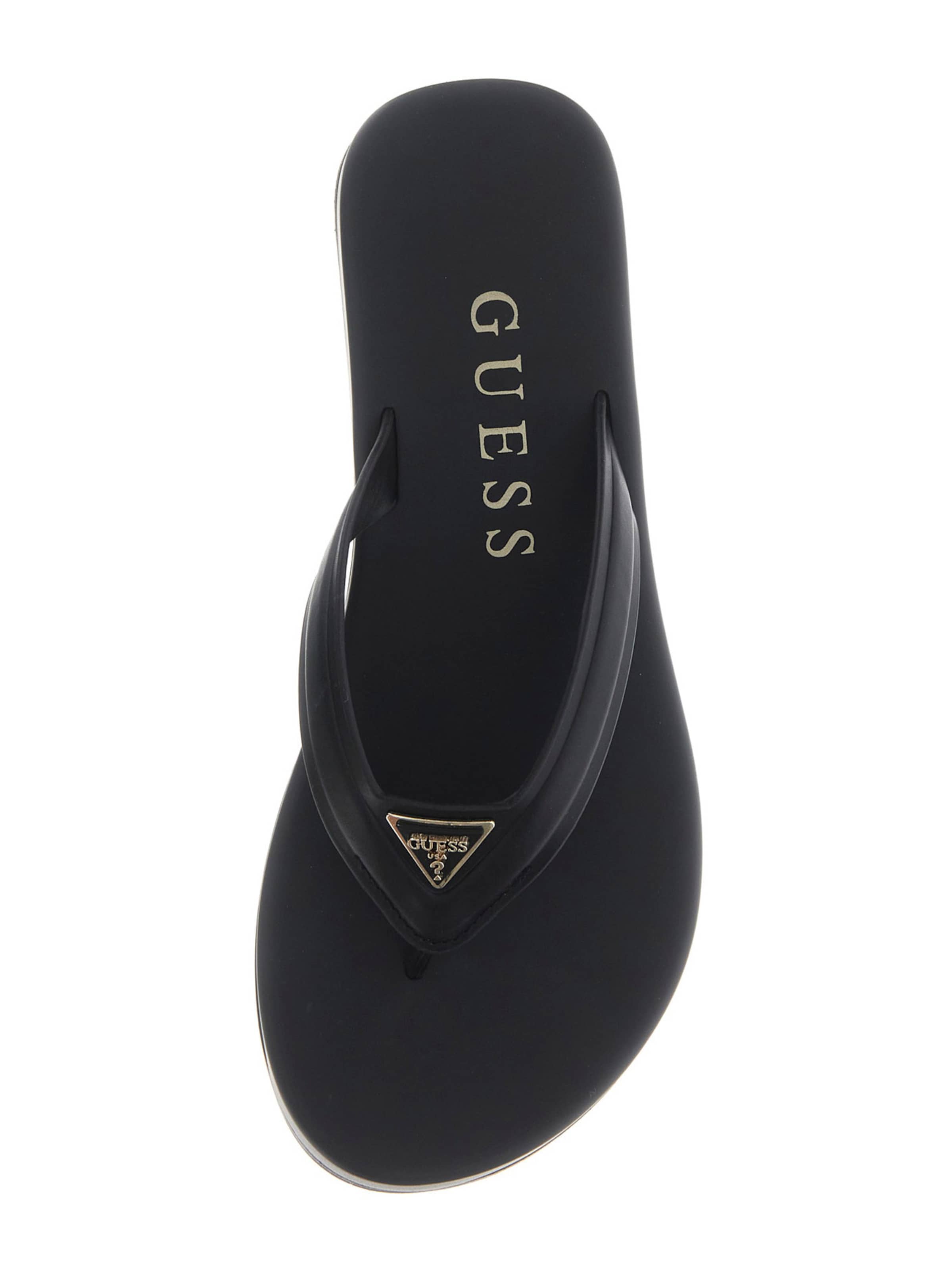 GUESS T-Bar Sandals 'Candry' in Black