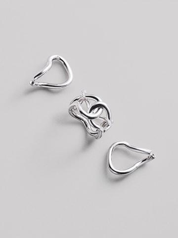 REYTEL - Pendientes 'SILHOUETTE' en plata