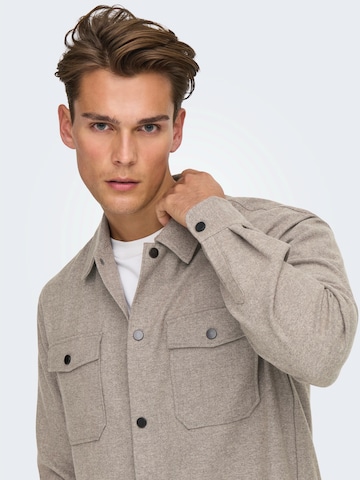 Only & Sons Between-Season Jacket 'ONSMARK' in Grey