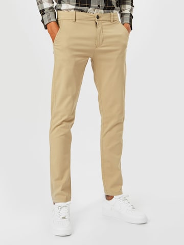 Lindbergh Chino Pants 'Superflex' in Beige: front