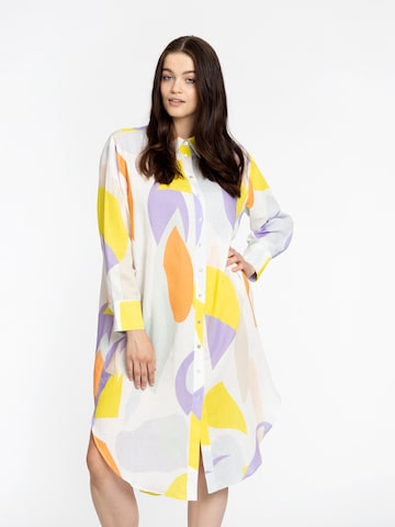 Yoek Shirt Dress 'Flowly' in White: front