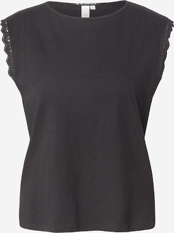 juoda QS Palaidinė be rankovių: priekis