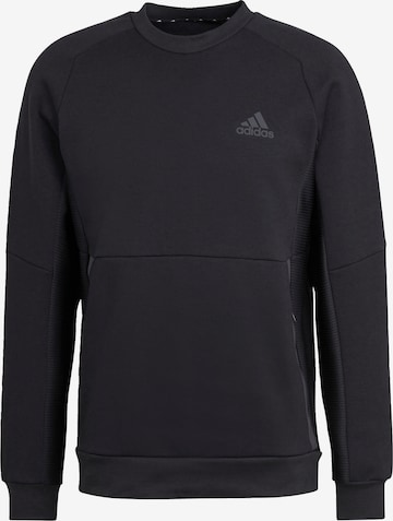 melns ADIDAS PERFORMANCE Sportiska tipa džemperis: no priekšpuses