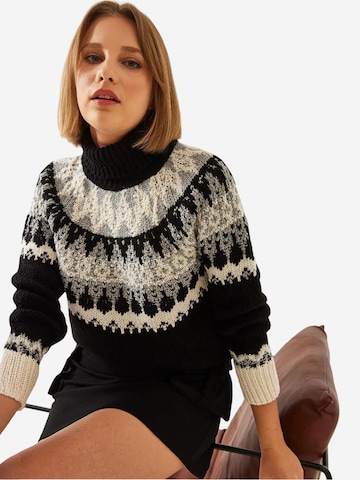 Bianco Lucci Kampsun 'Pullover', värv must