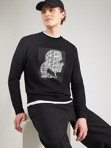 Karl Lagerfeld Tepláková bunda - Čierna: predná strana