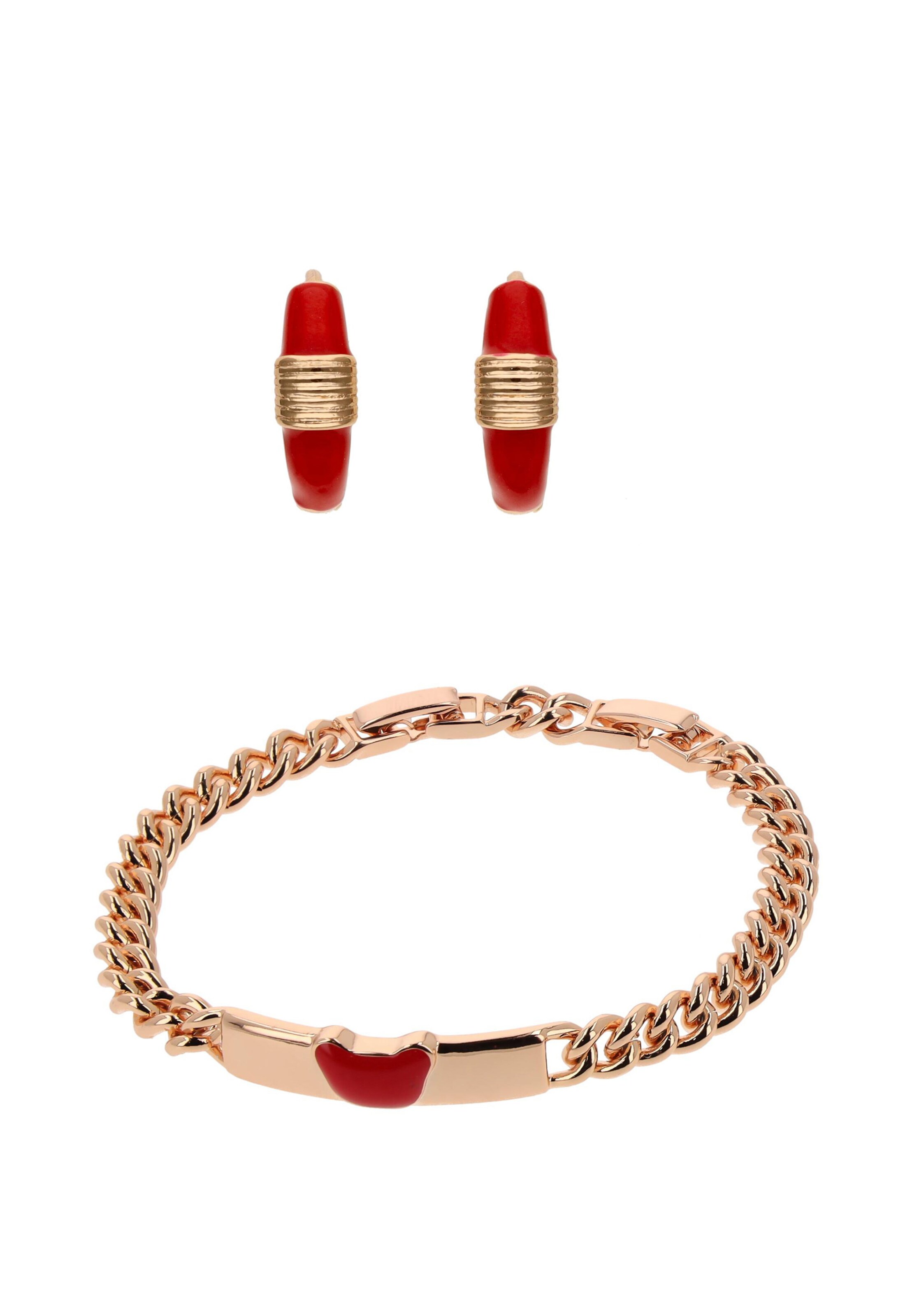 faina - Conjunto de joyería en oro: frente
