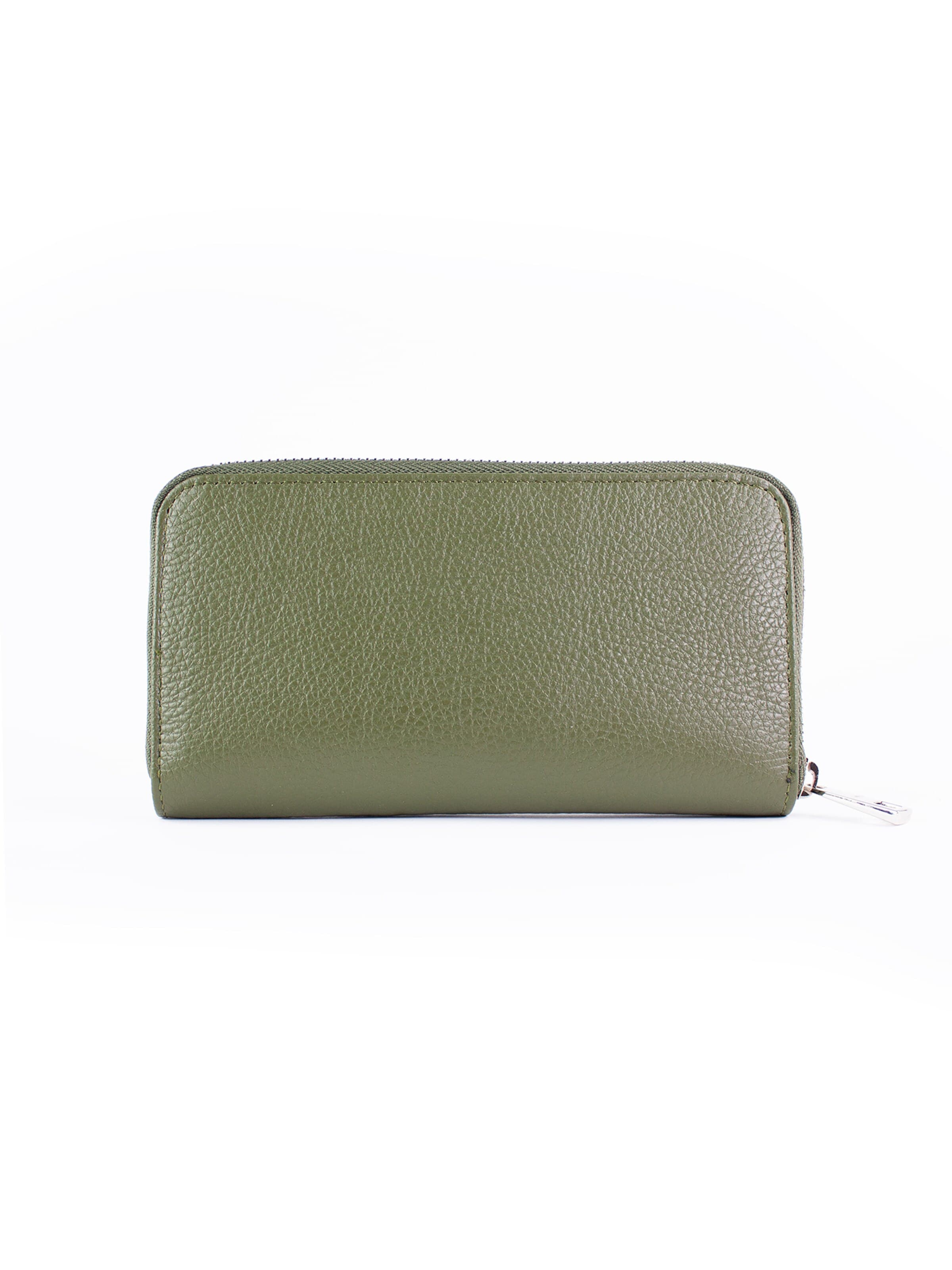 lePelou Wallet 'FELICITAS' in Green: front