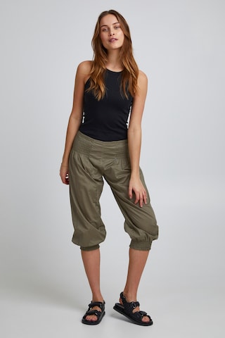 PULZ Jeans Tapered Harem Pants 'JILL' in Green