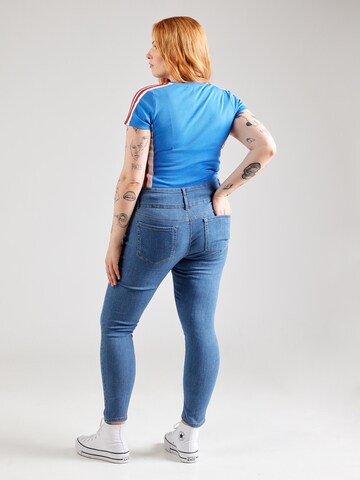 ONLY Carmakoma Skinny Jeans 'CARAnna' i blå