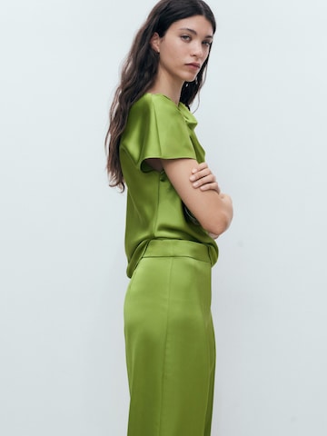 MANGO Loosefit Hose 'SATI-A' in Grün