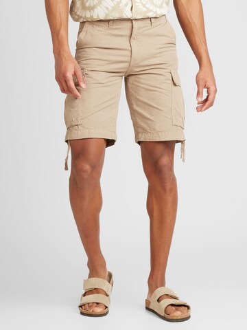 JACK & JONES Regular Cargobyxa 'Cole Tucker' i beige: framsida