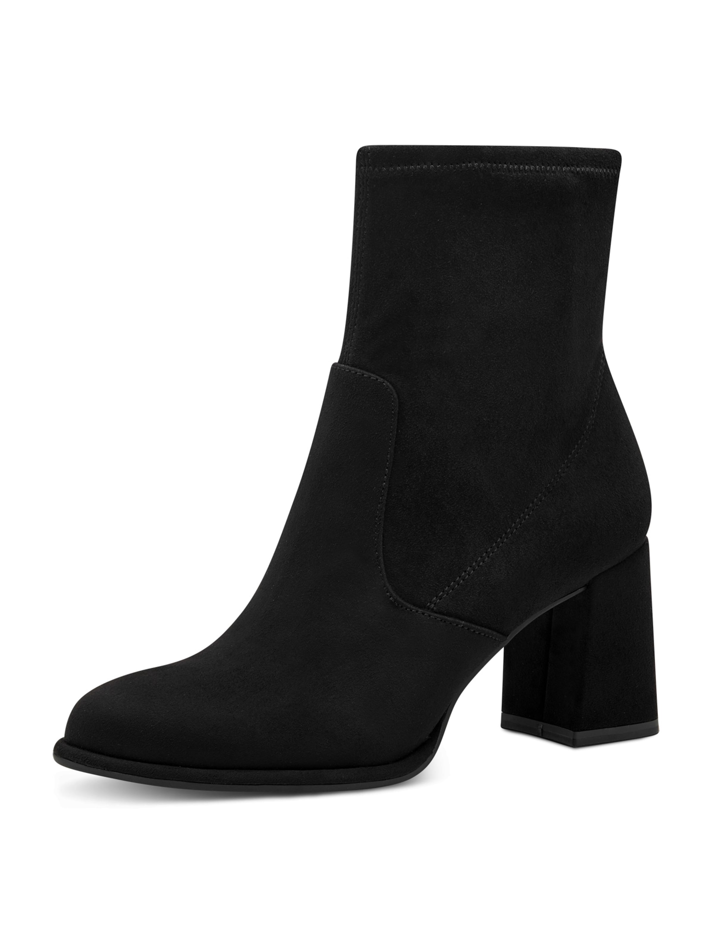 Bottines Tamaris en noir : devant