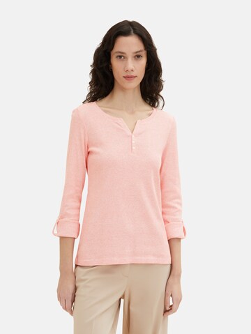 T-shirt TOM TAILOR en rose : devant