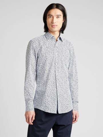 BOSS Regular fit Button Up Shirt 'HANK' in Blue: front