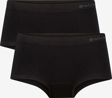 Bamboo basics Boyshorts in Black: front