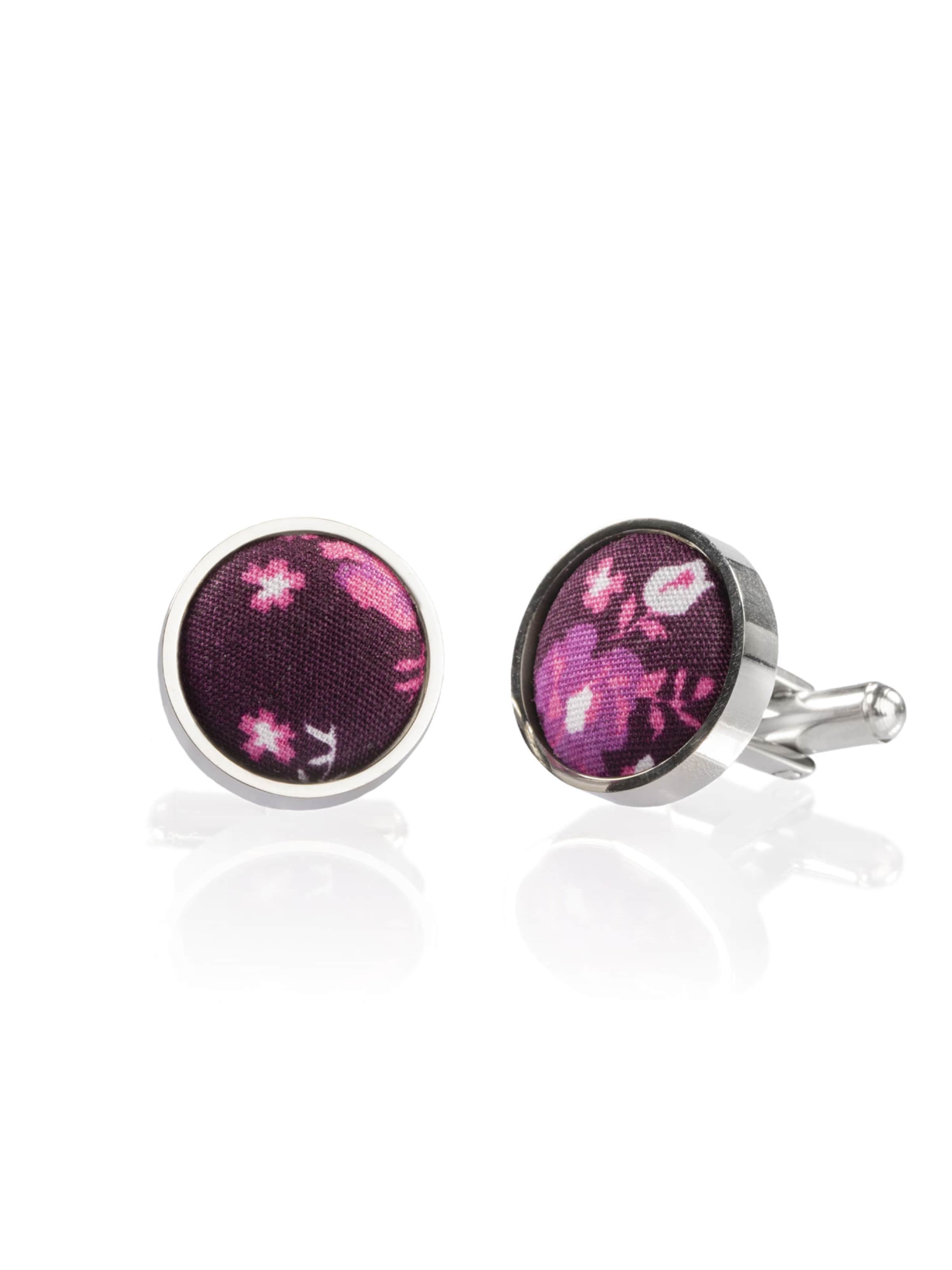 FAFIGO Cufflinks 'Nonno Giuseppe' in Purple: front