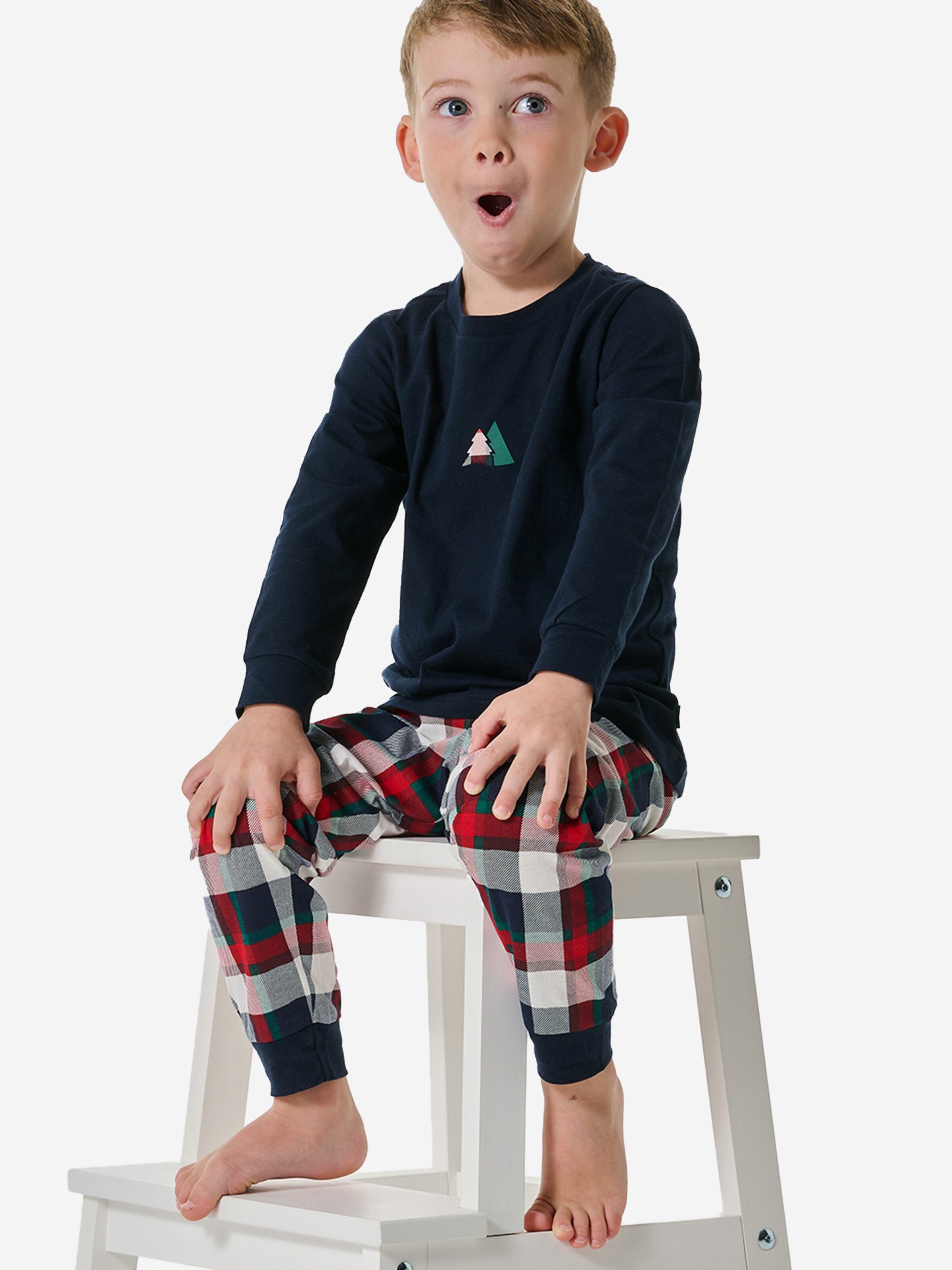 Pyjama ' Family ' SCHIESSER en bleu