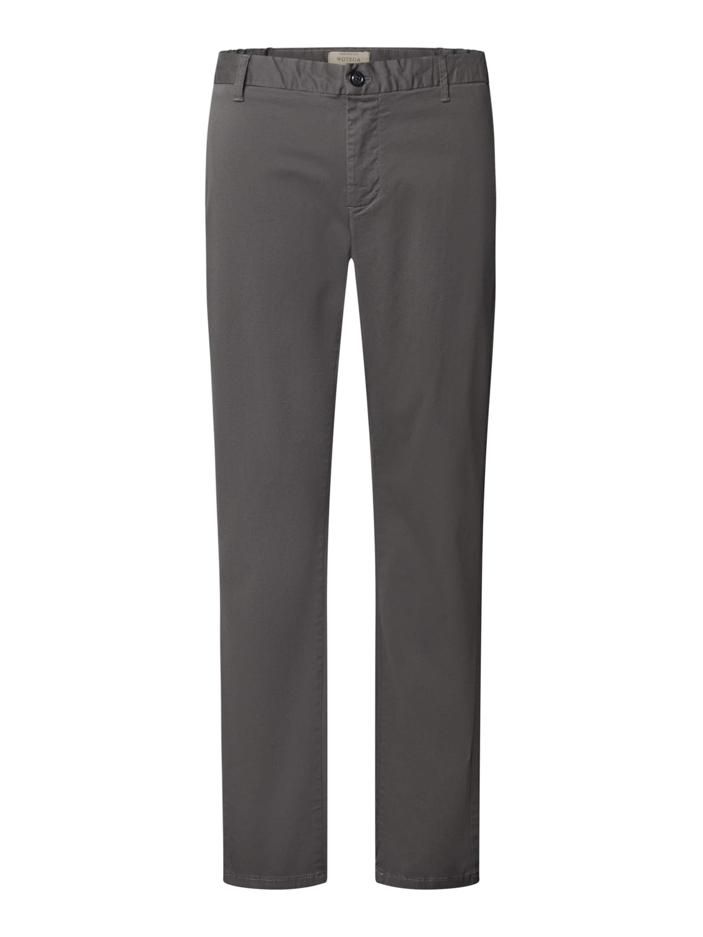 WOTEGA Regular Chino Pants in Grey: front