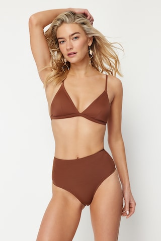 Trendyol - Cueca biquíni em castanho: frente