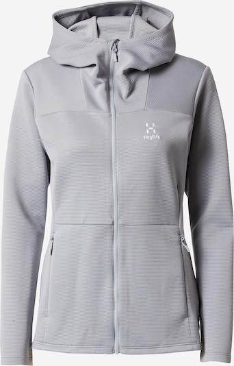 Haglöfs Sports sweat jacket 'Willow' in Grey / White, Item view