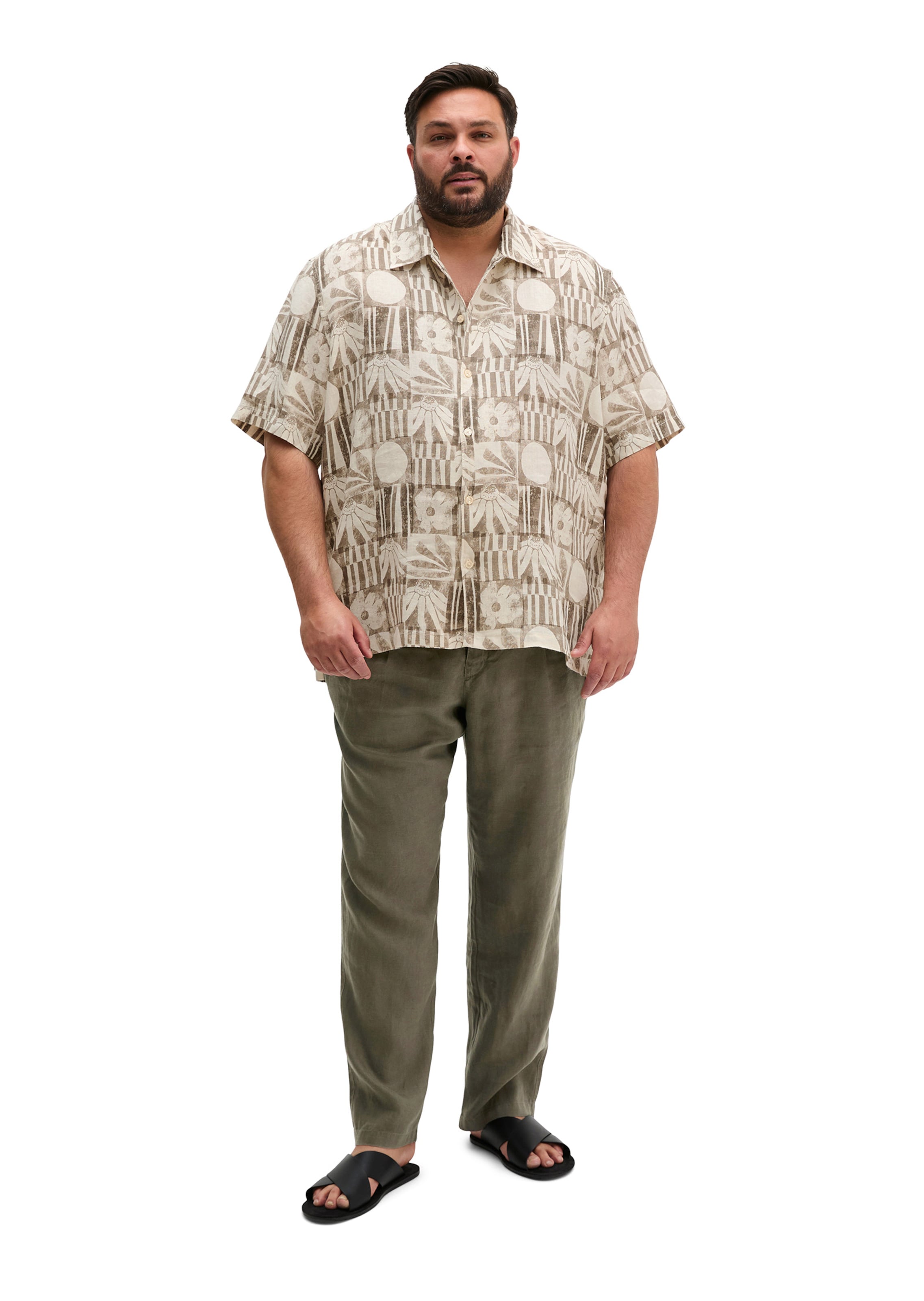 Marc O'Polo Regular Fit Hemd in Braun