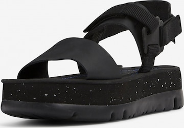 CAMPER Strap Sandals ' Oruga Up ' in Black: front