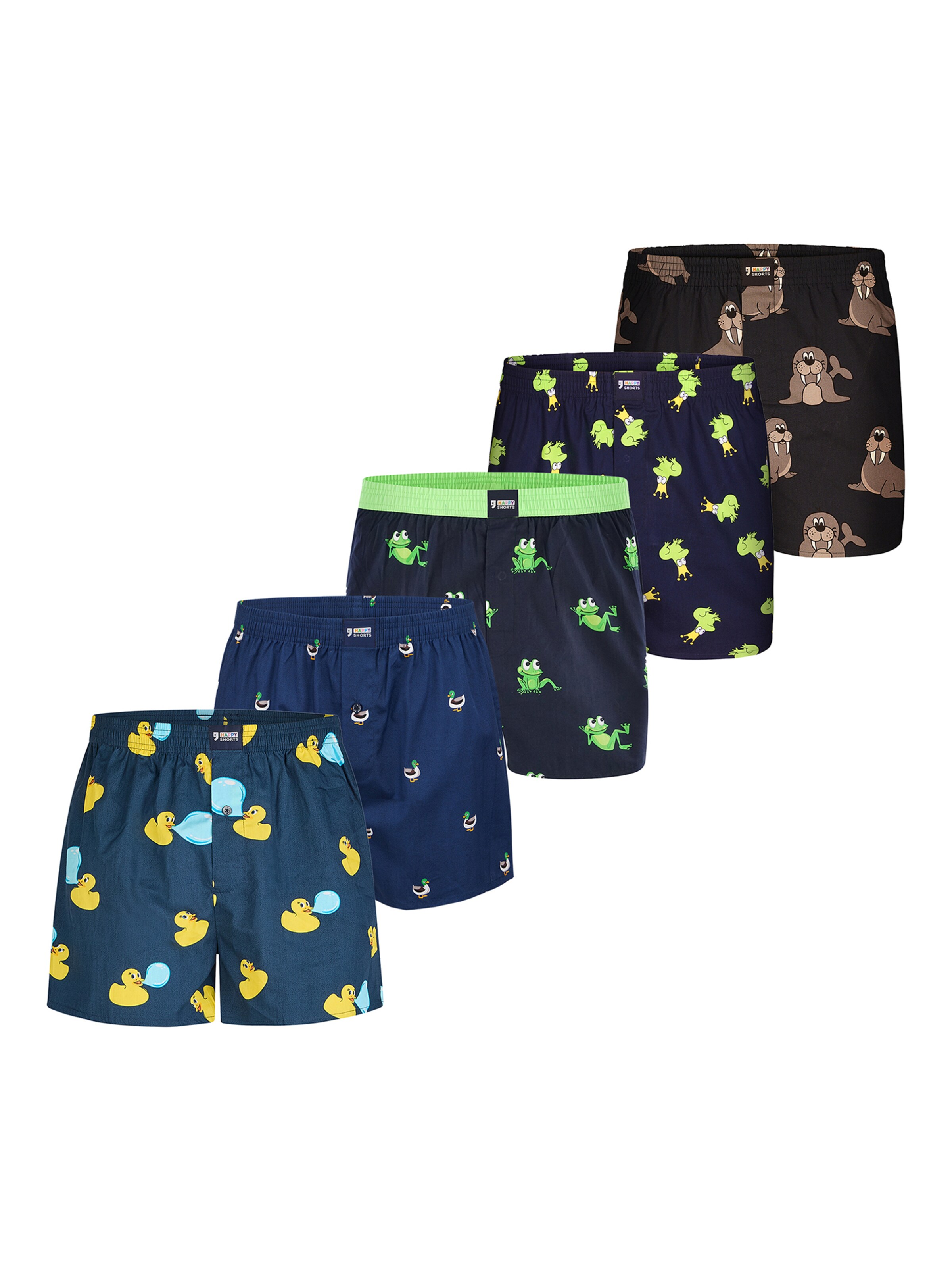 Boxers ' Motiv Mix ' Happy Shorts en mélange de couleurs : devant