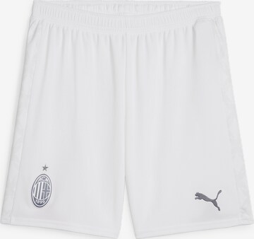 Regular Pantalon de sport 'AC Milan' PUMA en blanc : devant