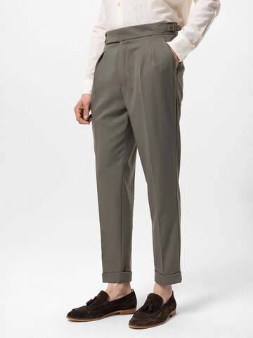 Effilé Pantalon à pince Antioch en vert